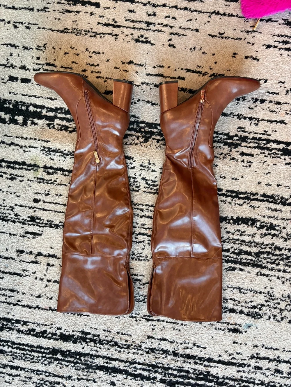 Dream Pairs Brown Faux Leather Boots